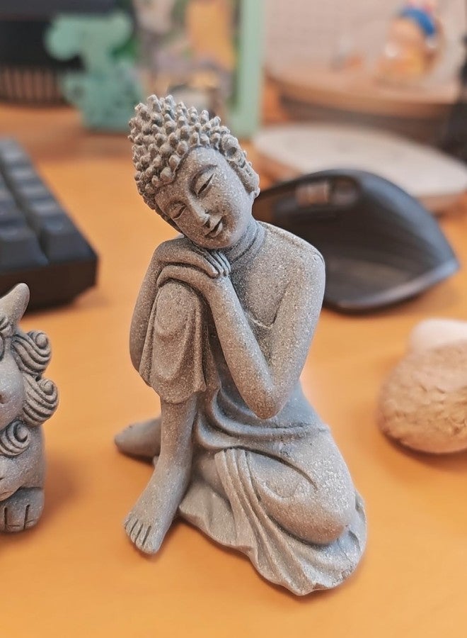 مجموعة زينة حوض السمك YZHZOM - تماثيل بوذا لتزيين أحواض السمك، مجموعة نباتات بلاستيكية، إكسسوارات لأحواض أسماك بيتا - Image 3